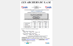 Concours FITA-FEDERAL du 26 et 27 Avril